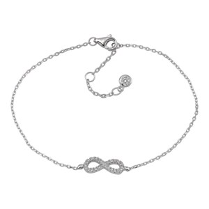 Joanli Nor - Agna - Silber Armband mit Ewigkeitszeichen und Zirkonia - 845-037-2